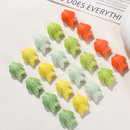 VIvid Fish Colorful Ceramics DIY Jewelry Beads