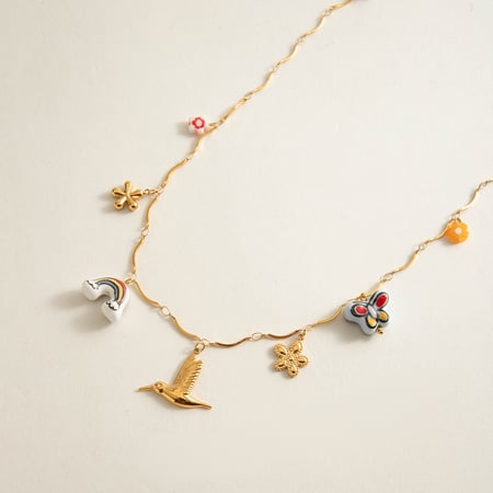 1 Piece Chain Stainless Steel Gold Color  Women's DIY Chain Necklaces