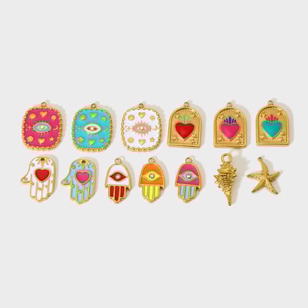 Creative Design Love DIY Stainless Steel Pendant Accessories 2