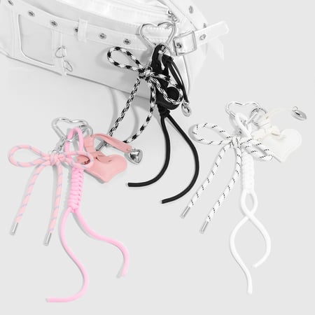 Leather Sweet Heart Bag Charms