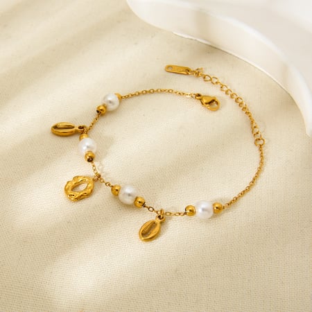 Stylish Versatile Ocean Series Gold - colored Stainless Steel Women's Bracelets 2