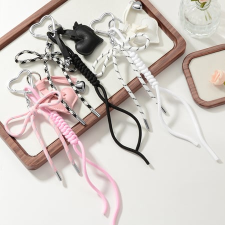 Leather Sweet Heart Bag Charms 2