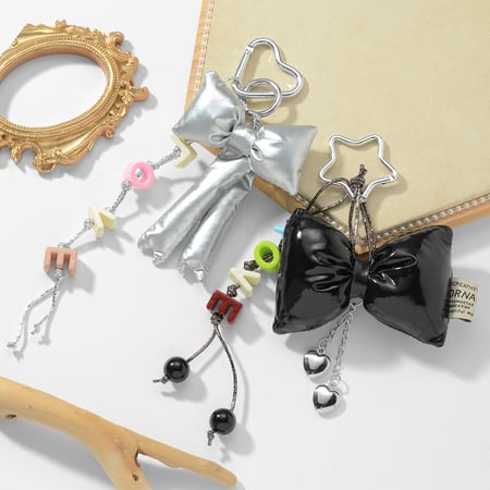 1 pieza de dijes para bolso de mujer de acrílico con nudo de lazo de aleación sin enchapado, serie simple 2
