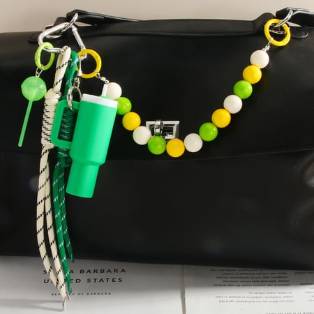 1 Stück Simple Series Süße Perlen Kunststoff Damen Taschenanhänger