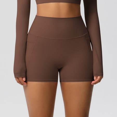 1 Piece High Stretch Athletic Running Yoga Shorts Women's Sport Clothing