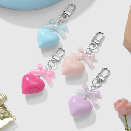 Mini Heart Bag Charms
