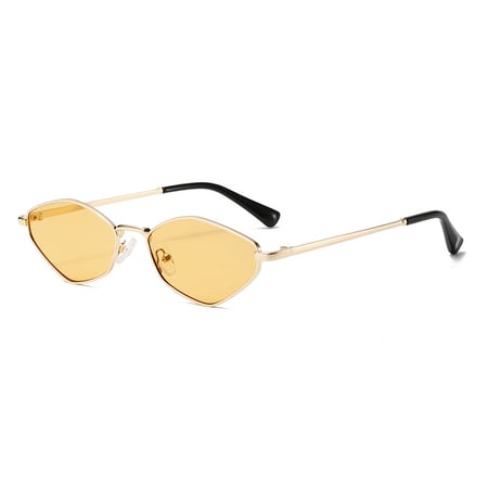 1 Pair Simple Series Daily Solid Color Metal Women's Sunglasses 2