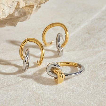 Anelli minimalisti semplici in acciaio inossidabile con colori misti 2