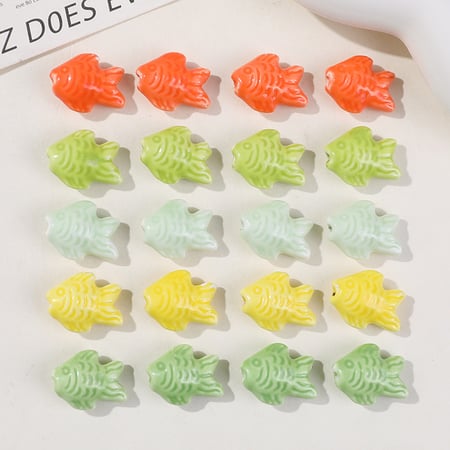 VIvid Fish Colorful Ceramics DIY Jewelry Beads 2