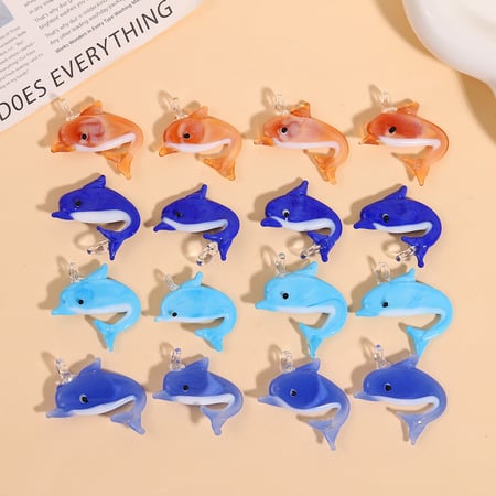 Oceanic Dolphin Glass DIY Women's Pendants 2