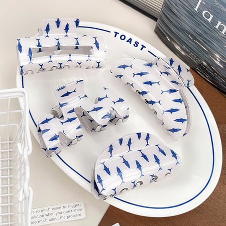 1 Paar Simple Series Casual Cartoon PVC Damen Haarklammern 2