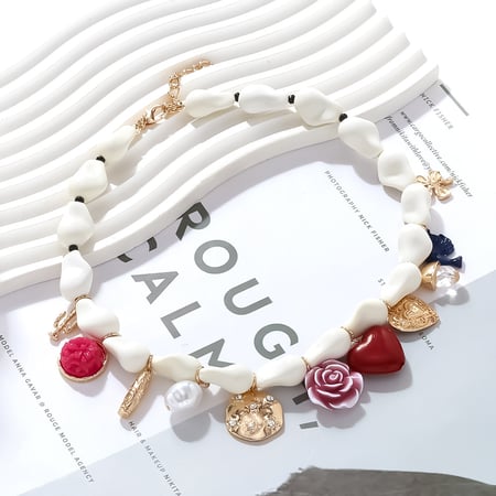 Romantic Vacation Resin Beaded Necklaces