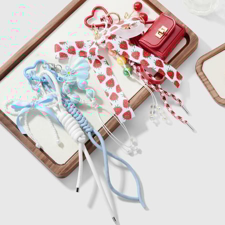 Sweet Bow Knot Alloy Bag Charms 2