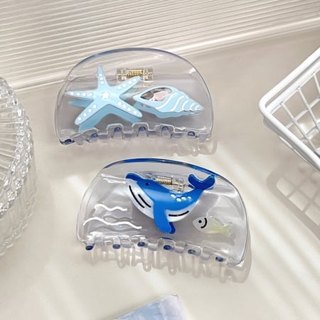 1 Piece Simple Series Vacation Turtle Acetate Women's Hair Claws