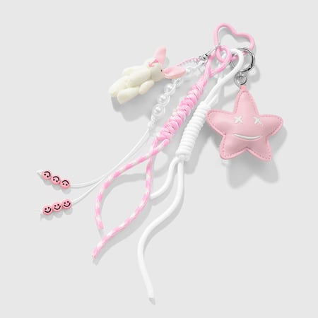 Sweet Star Alloy Leather Bag Charms