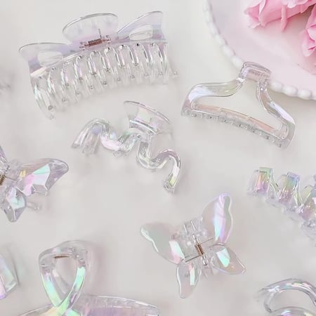 Elegant Simple Colorful Resin Women's Hair Claws