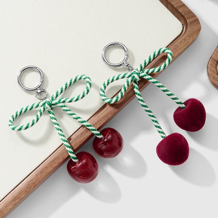 Süße Kirsche Legierung Tasche Charms 2