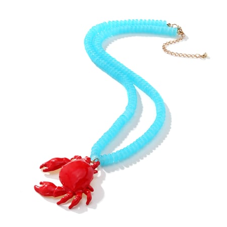 Crab Alloy Beaded Necklaces