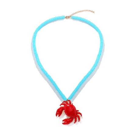Crab Alloy Beaded Necklaces 2