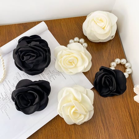 Solid Colored Elegant Flower Shaped Women's Hair Accessories 2