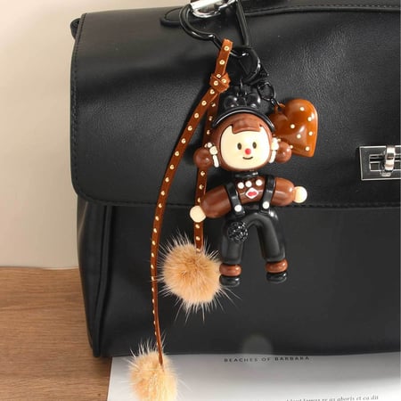 1 stuk schattige damestasbedels in de vorm van een meisje van hars 2