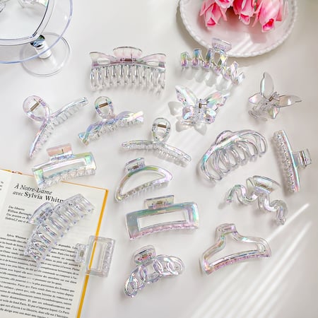 Elegant Simple Colorful Resin Women's Hair Claws 2