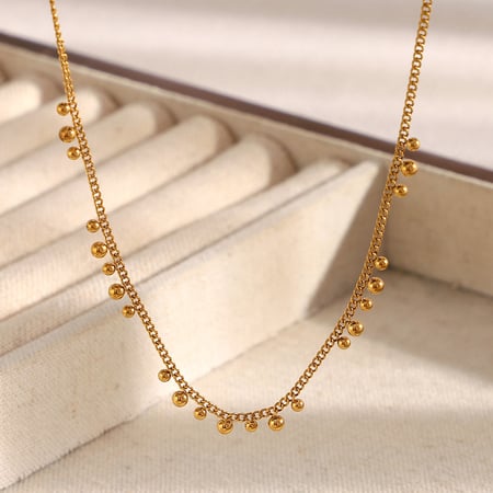 Einfache Serie OL Einfarbig Edelstahl Damen Kette Halsketten 2