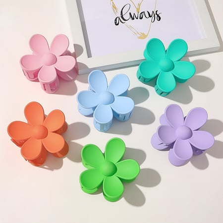1 Piece Simple Series Daily Flower Imitation Acetate Sheet Women's Hair Clips 2