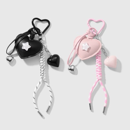  style heart shape bag charms 2