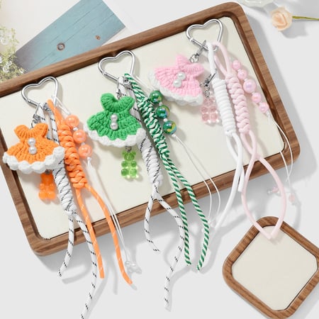 Süße gewebte Kleidertaschen-Anhänger 2