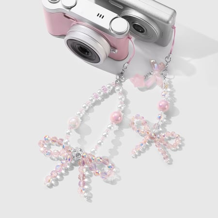 Beaded Bow Knot Bag Charms 2