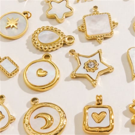 1 Pair Simple Series Daily Sun/Moon Stainless Steel Women's Pendants