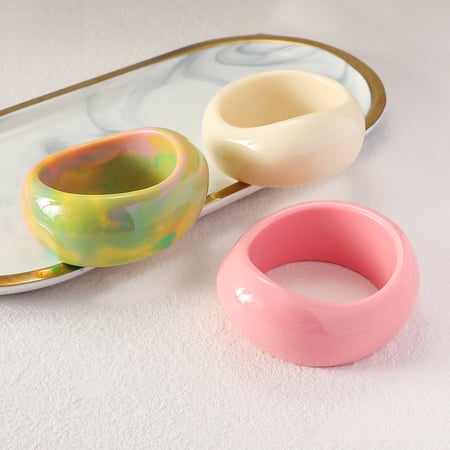 1 Piece Classic Series Casual Geometric Resin Women's Bangles 2