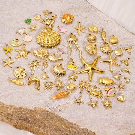 18K Gold Plated Stainless Steel Pendants Turtle Vacation Daily Romantic Series Women's jewelry 2