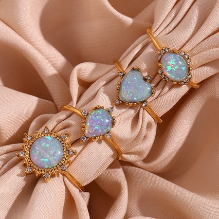 Bague élégante en acier inoxydable de couleur unie, série luxueuse, 1 pièce