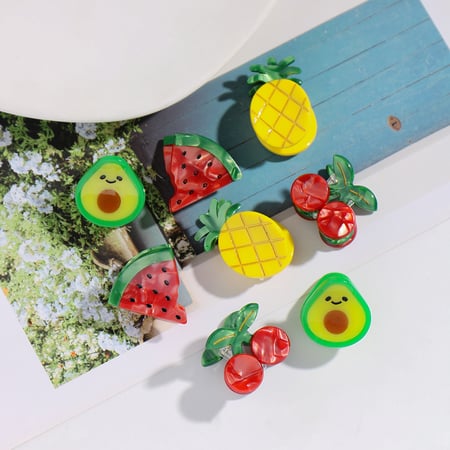 Simple Series Cute Plant Imitation Acetate Sheet Women's Hair Clips 2