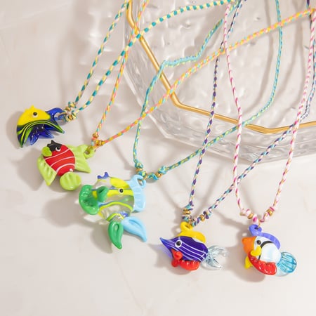 Tropical Fish Glass Women's Pendant Necklaces 2