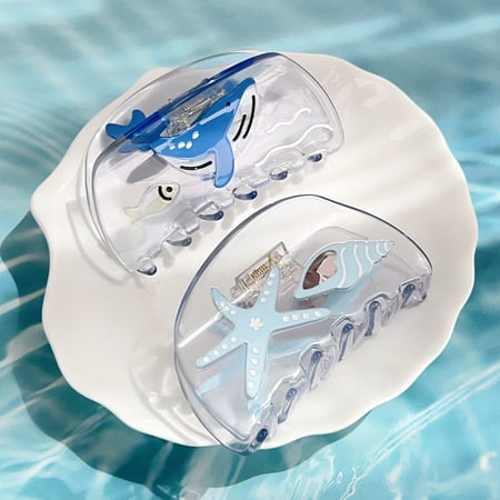 1 Piece Simple Series Vacation Turtle Acetate Women's Hair Claws 2