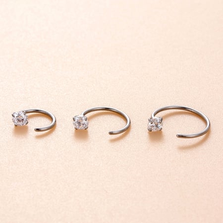 1 Piece Stainless Steel Women's Nose Stud