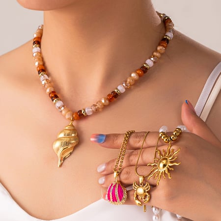 Luxury - pired Design Resort Series Stainless Steel Women's Necklaces