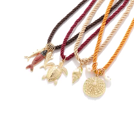 Oceanic Alloy Pendant Necklaces