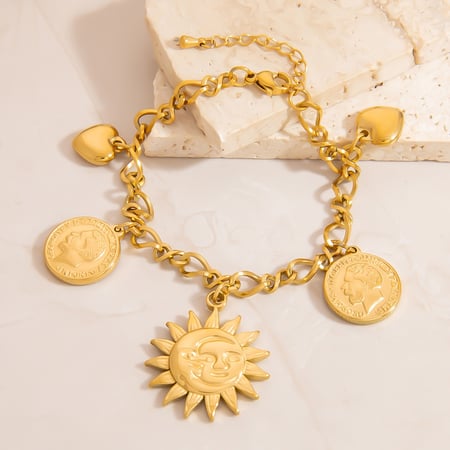 Bracelet de cheville pour femme en acier inoxydable avec pendentif étoile de mer de luxe léger 2