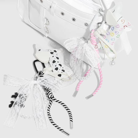 Cute Dog Alloy Bag Charms 2