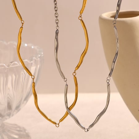 Simple Series Simple Stainless Steel Women's Chain Necklaces 2