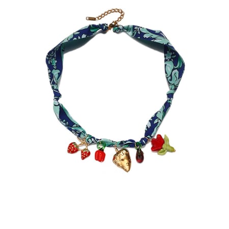1 Piece Scarf Cute Fruit Pendant Necklaces 2