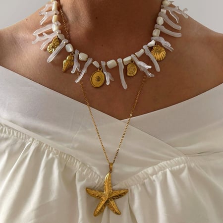 1 Piece Oceanic Statement Necklace 2