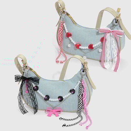 1 Piece Sweet Bow Knot Bag Charms 2