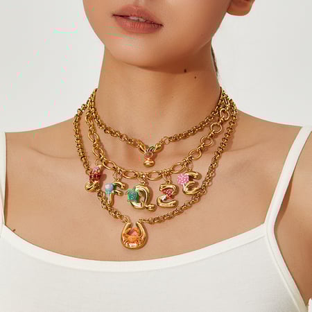 1 Piece Romantic Series Vacation Turtle Stainless Steel Women's Pendant Necklaces