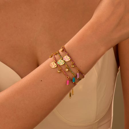 Bracelets à breloques simples en acier inoxydable pour femmes, motif animal de vacances 2