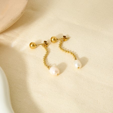 Elegant Turtle Stainless Steel  Gold Color Women's Stud Earrings 2